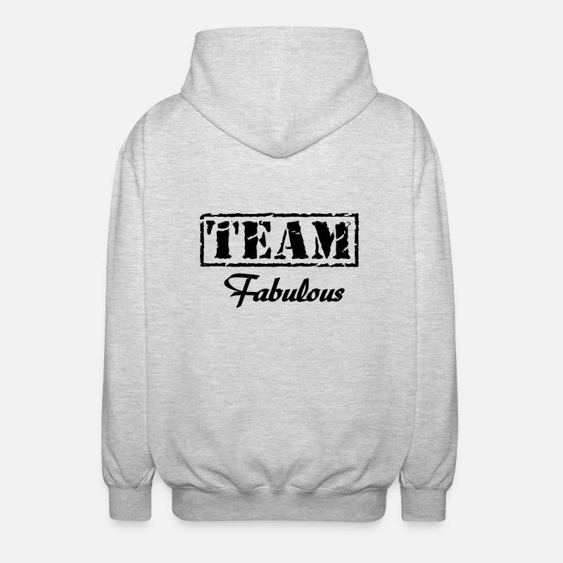 Team Fabulous - Unisex Kapuzenjacke - Hellgrau meliert