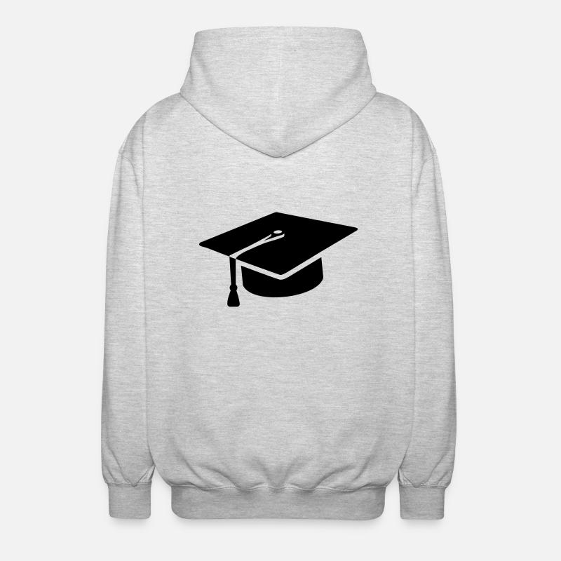 Doktorhut - Unisex Kapuzenjacke - Hellgrau meliert