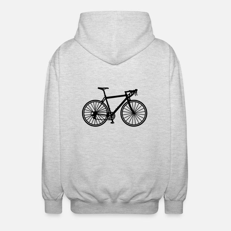 Bicyclette - Veste à capuche unisexe - gris clair chiné