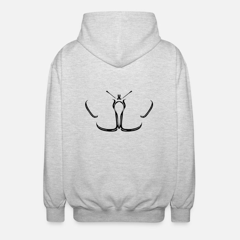 butterfly butterfly - Unisex Hooded Jacket - light heather grey