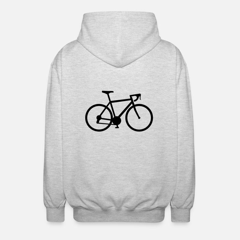 Bicyclette - Veste à capuche unisexe - gris clair chiné