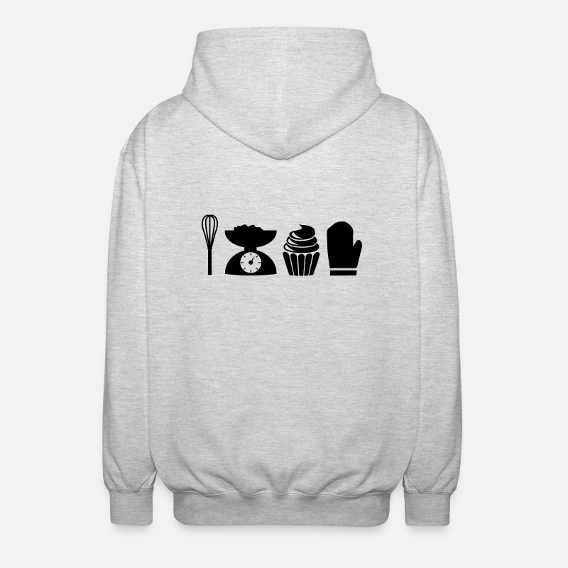 iconbaking - Veste à capuche unisexe - gris clair chiné