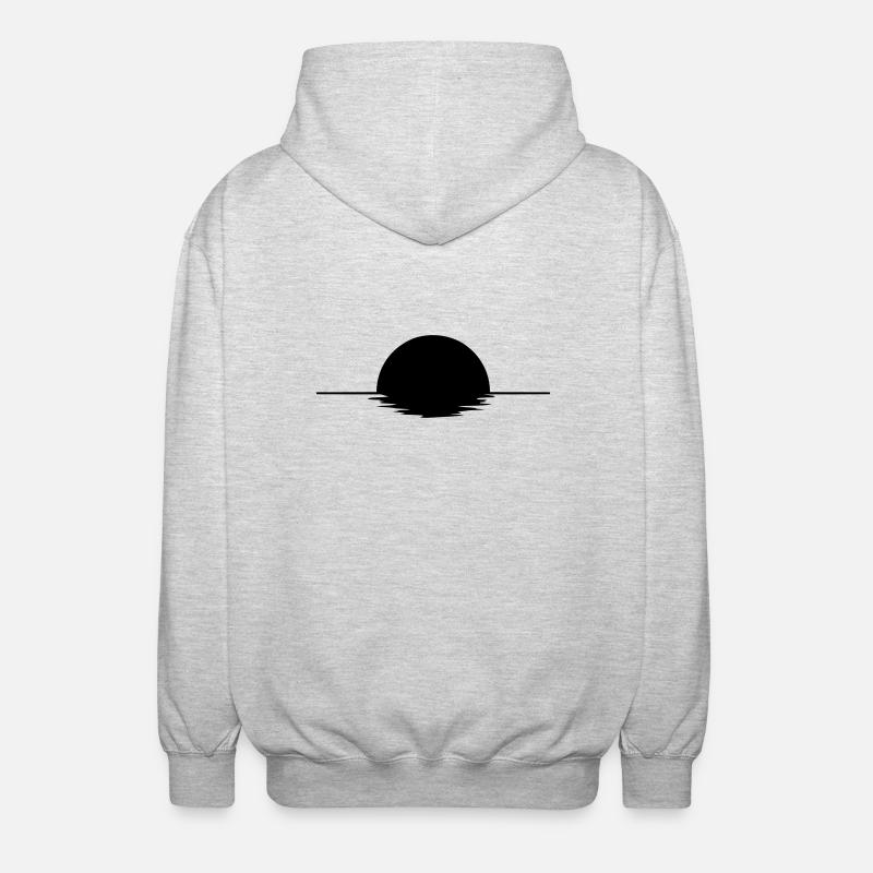 Sunset - Veste à capuche unisexe - gris clair chiné