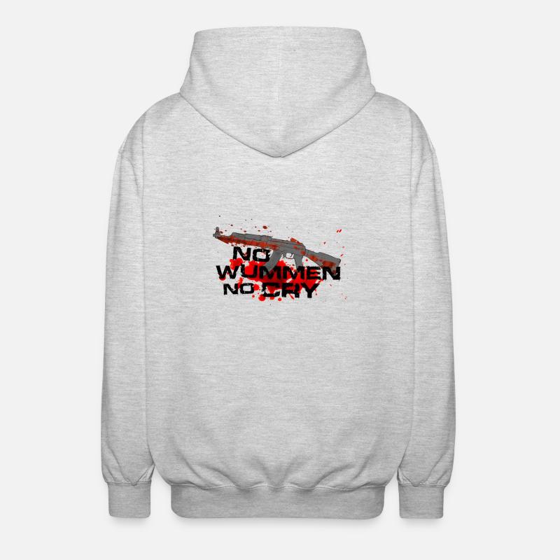 wummen - Unisex Kapuzenjacke - Hellgrau meliert