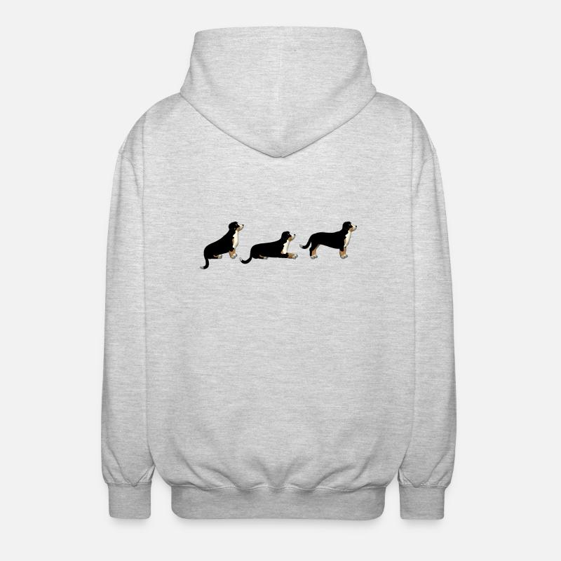 space standing empty - Veste à capuche unisexe - gris clair chiné