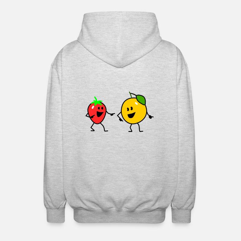 fruit salad one - Veste à capuche unisexe - gris clair chiné
