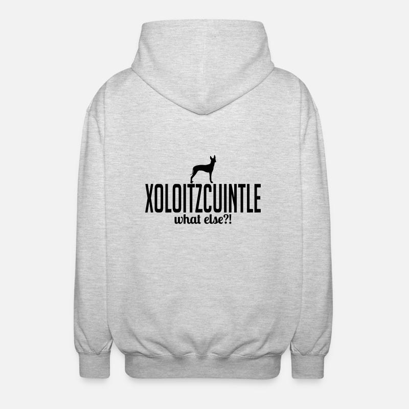 xoloitzcuintle whatelse - Veste à capuche unisexe - gris clair chiné