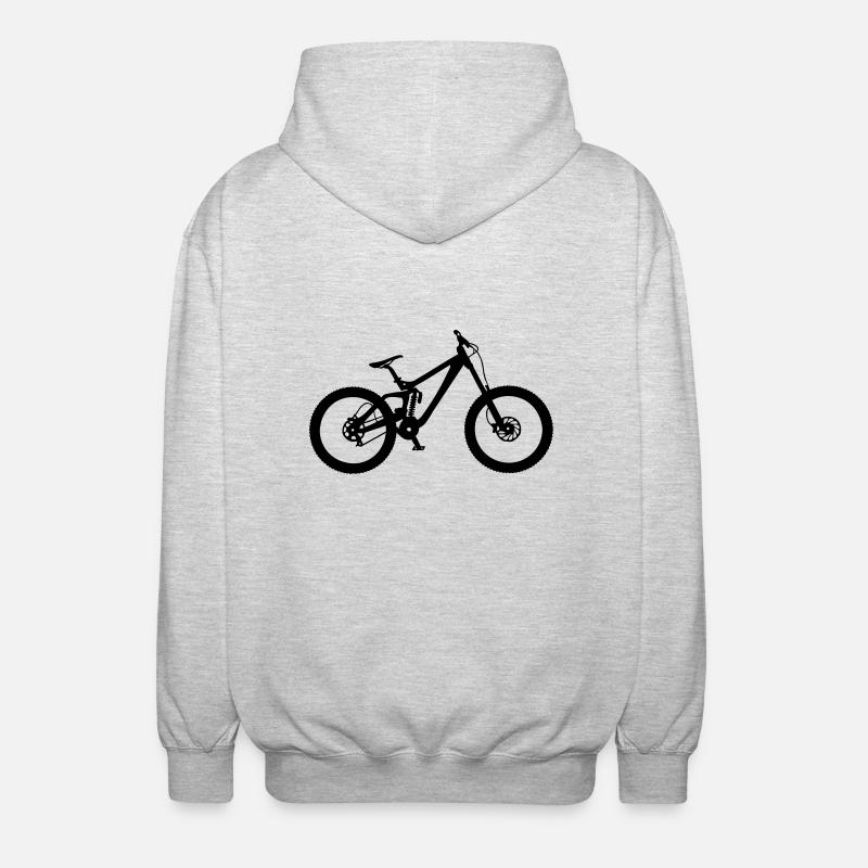 downhill - Veste à capuche unisexe - gris clair chiné