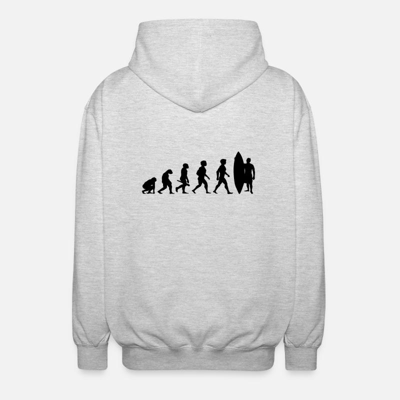 Evolution Surf Surfers surf surf - Veste à capuche unisexe - gris clair chiné