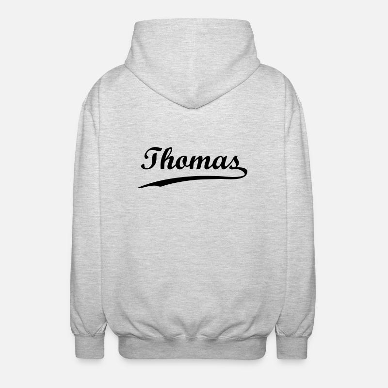 thomas - Veste à capuche unisexe - gris clair chiné