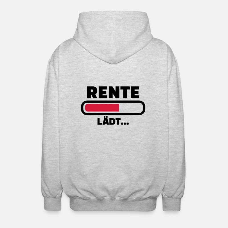 Rente - Unisex Kapuzenjacke - Hellgrau meliert
