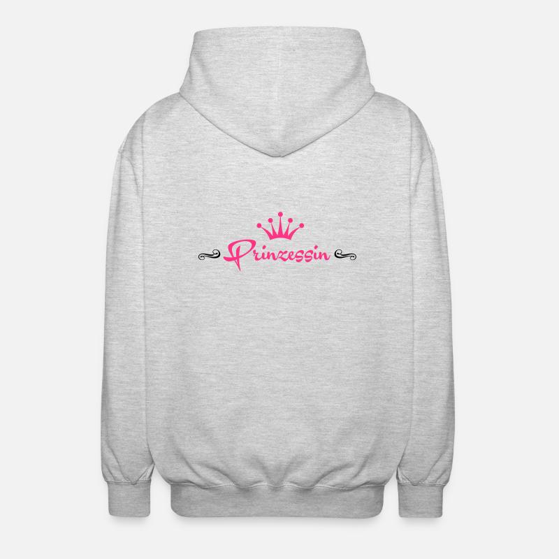 Prinzessin Pink - Veste à capuche unisexe - gris clair chiné