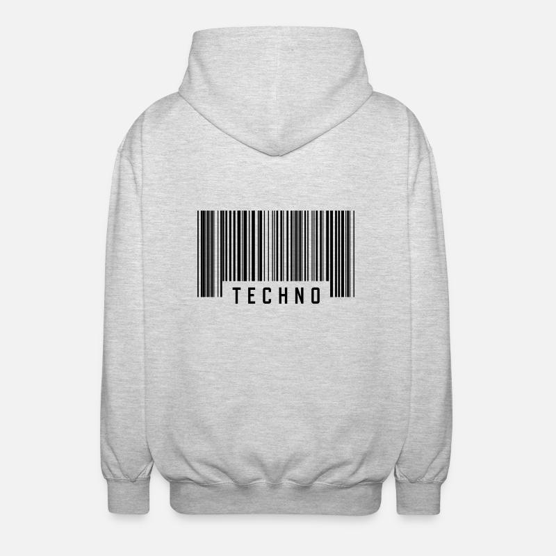 TECHNO - Unisex Hooded Jacket - light heather grey