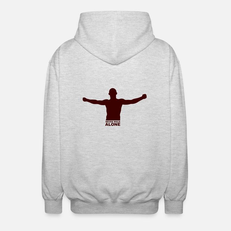 hool_neveralone - Unisex Kapuzenjacke - Hellgrau meliert