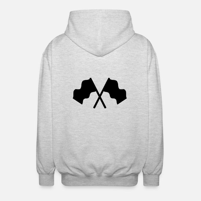 flags - Unisex Hooded Jacket - light heather grey