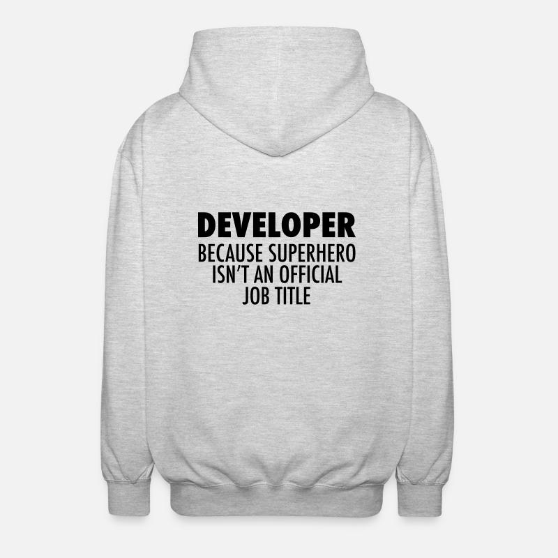 Developer - Unisex Hooded Jacket - light heather grey