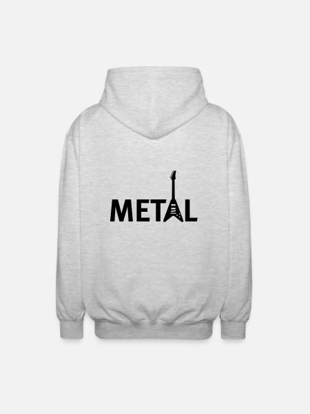 metall - Unisex Hooded Jacket - light heather grey