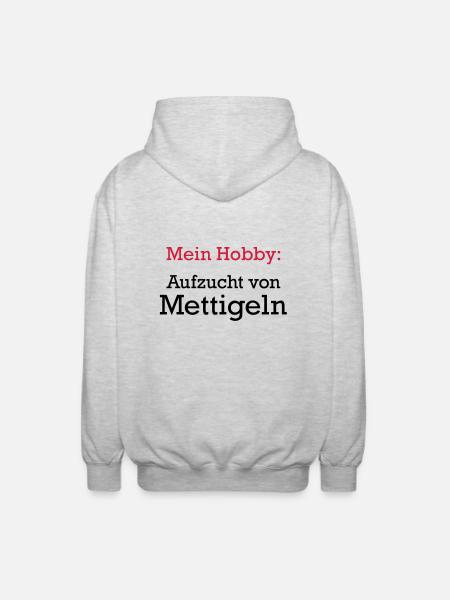 Mettigel - Unisex Hooded Jacket - light heather grey
