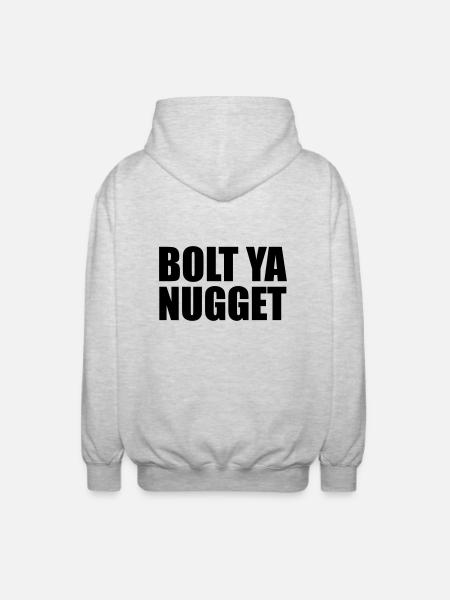 Bolt Ya Nugget - Unisex Kapuzenjacke - Hellgrau meliert