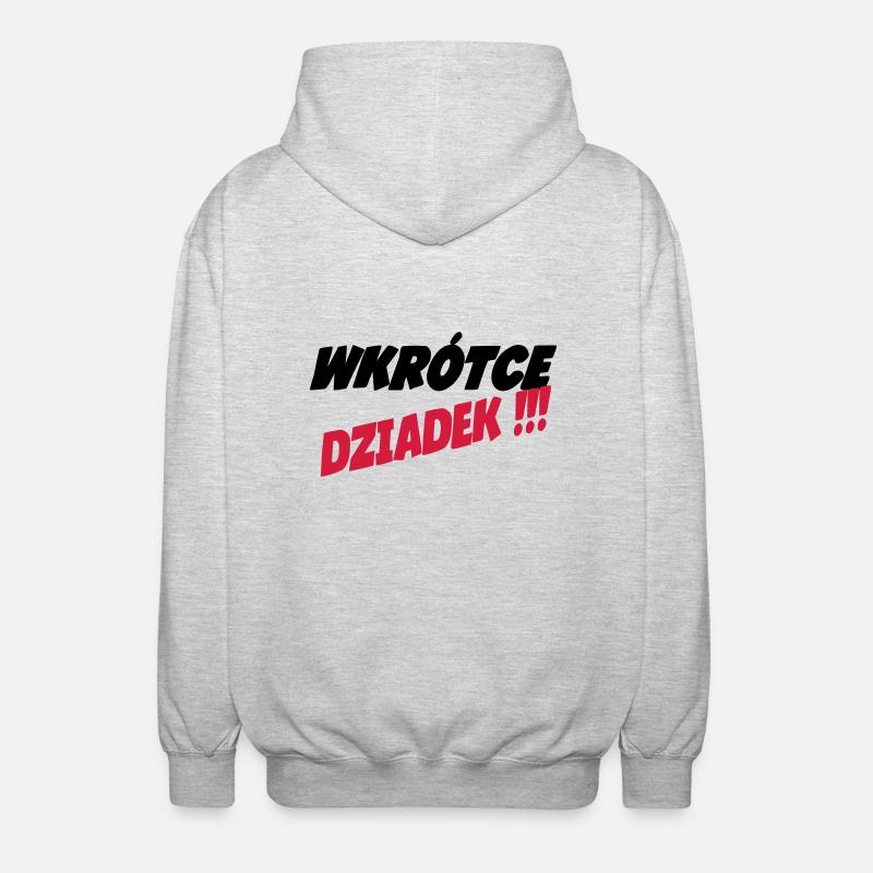 Dziadek - Veste à capuche unisexe - gris clair chiné