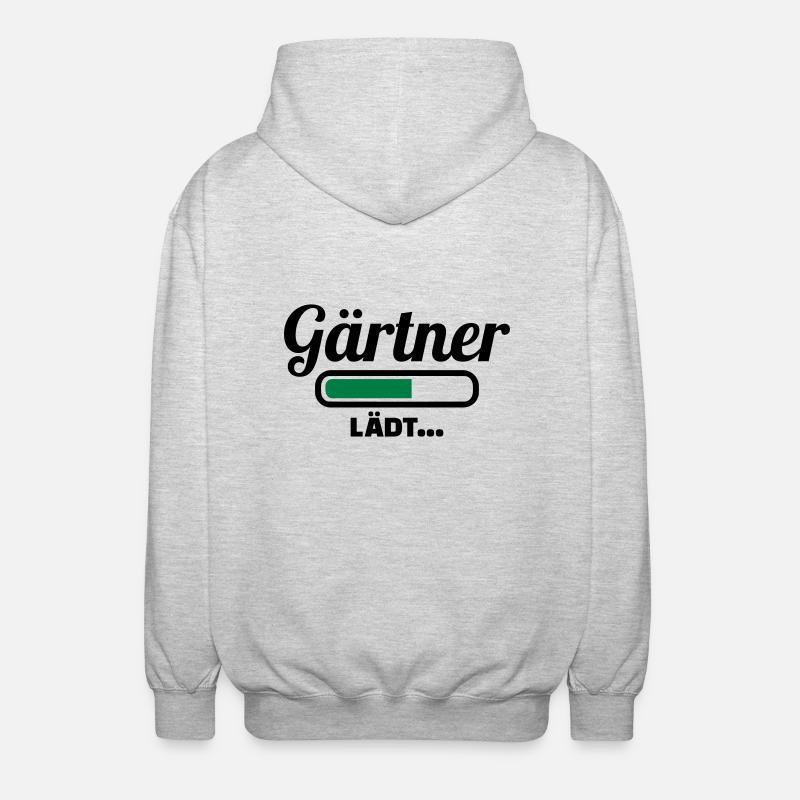 Gärtner - Unisex Kapuzenjacke - Hellgrau meliert