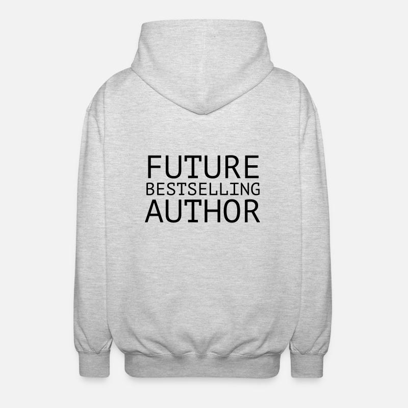 Future Bestselling Author - Veste à capuche unisexe - gris clair chiné