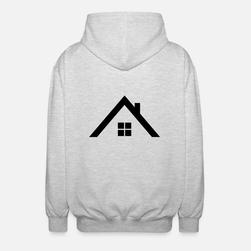 Dach - Unisex Kapuzenjacke - Hellgrau meliert