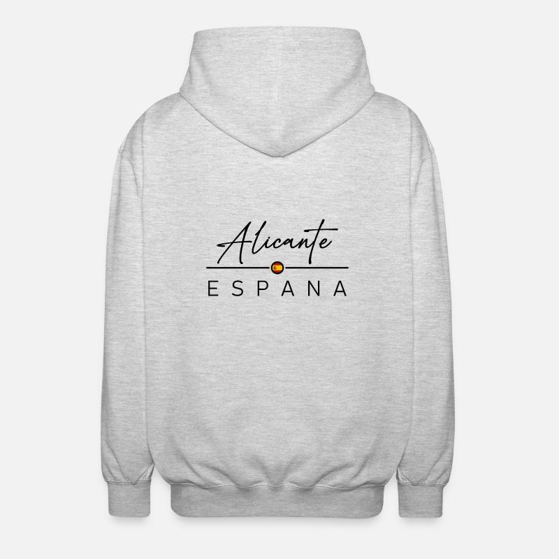 Spain - Alicante - Spain - España - Unisex Hooded Jacket - light heather grey