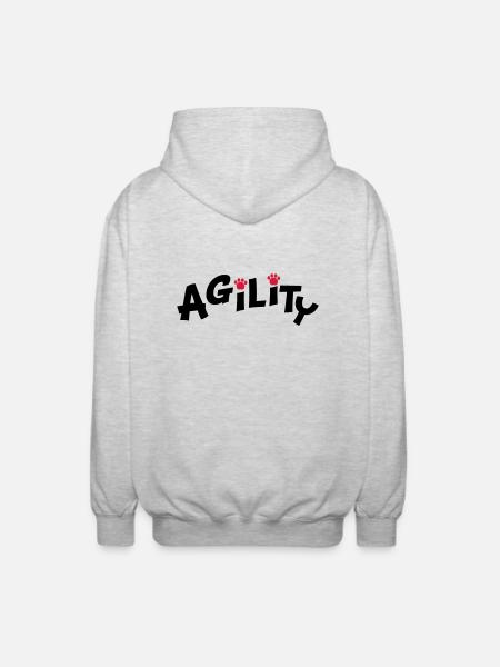 agility - Unisex Hooded Jacket - light heather grey