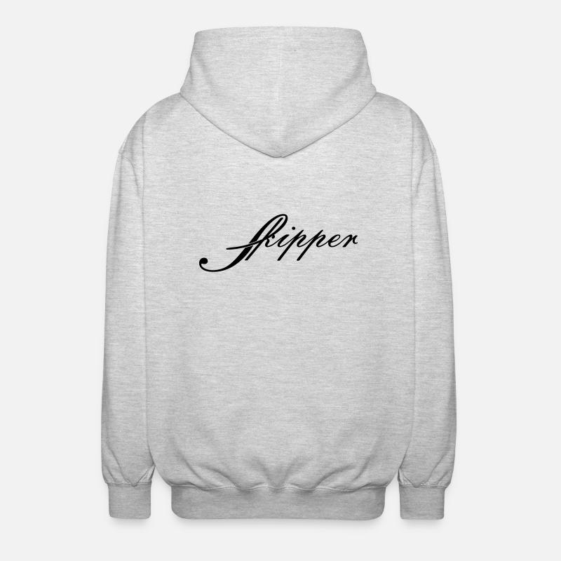 skipper_vec_1 de - Unisex Kapuzenjacke - Hellgrau meliert