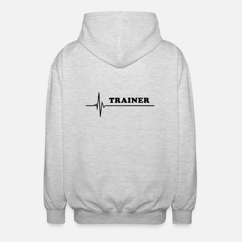 Puls - Trainer - Unisex Kapuzenjacke - Hellgrau meliert