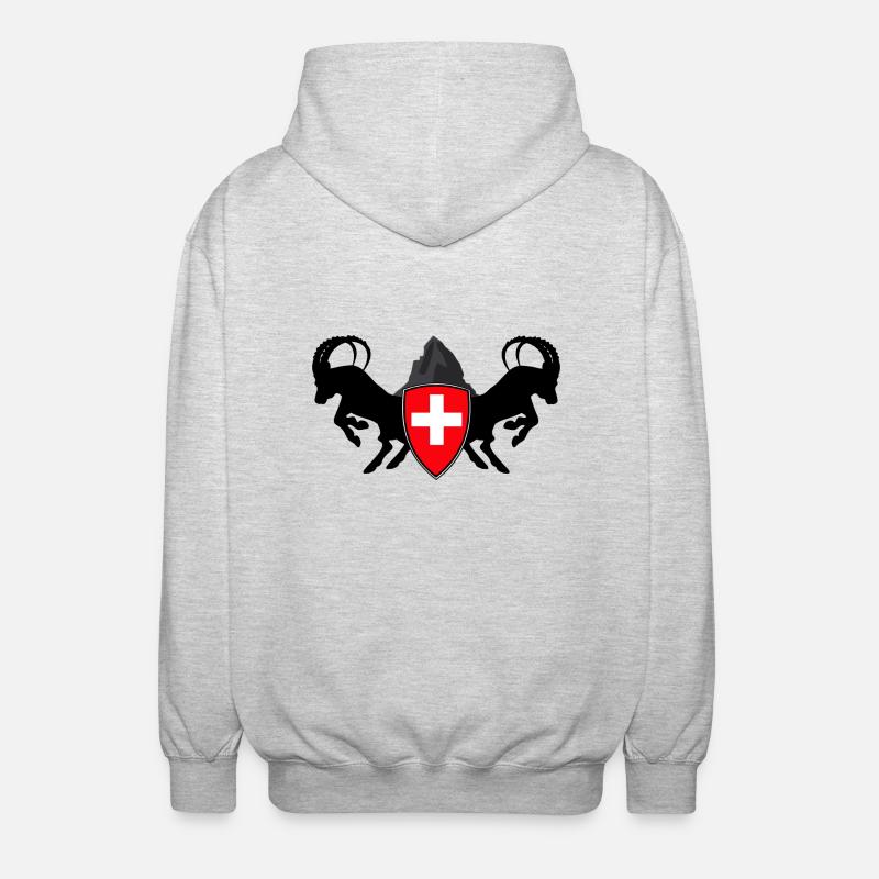 Cervin - Veste à capuche unisexe - gris clair chiné
