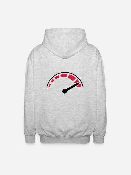 speed__f2 - Unisex Hooded Jacket - light heather grey