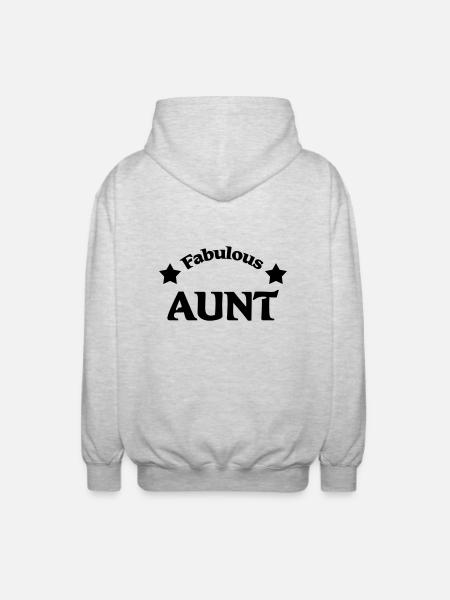 Fabulous Aunt - Unisex Kapuzenjacke - Hellgrau meliert