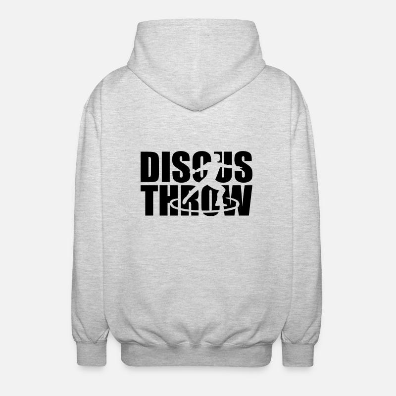 Diskuswurf - Unisex Kapuzenjacke - Hellgrau meliert