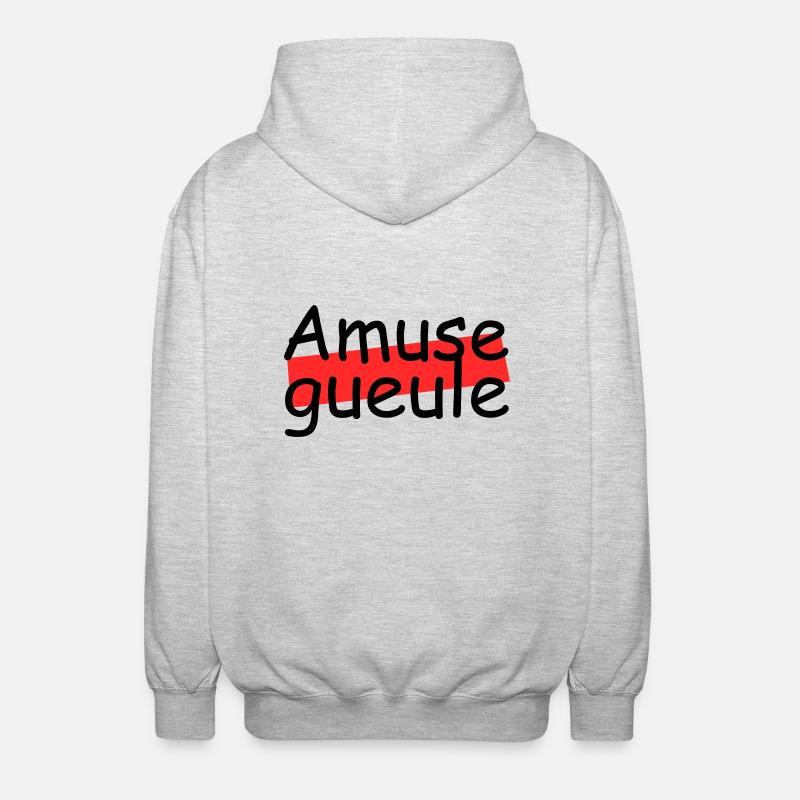 Amuse gueule - Veste à capuche unisexe - gris clair chiné