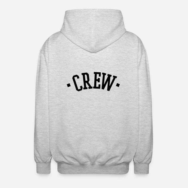 CREW - Unisex Kapuzenjacke - Hellgrau meliert