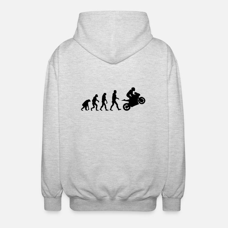 Sport Biker Evolution - Unisex Kapuzenjacke - Hellgrau meliert