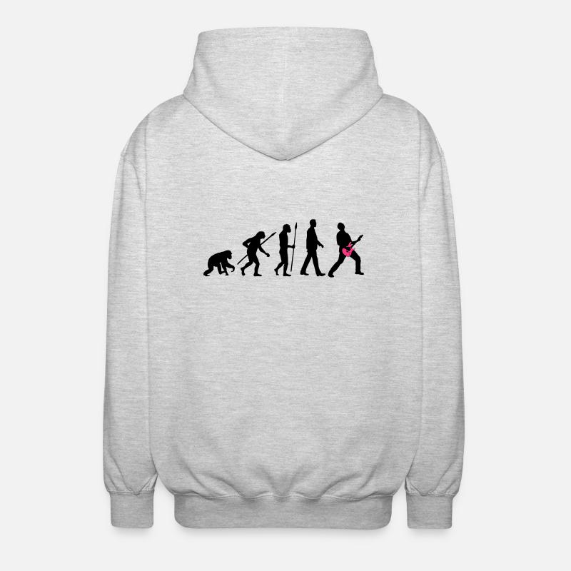 evolution_rocks_032012_d_2c - Veste à capuche unisexe - gris clair chiné