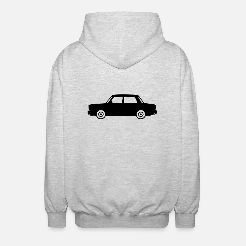 Der Simca 1000 - Unisex Kapuzenjacke - Hellgrau meliert