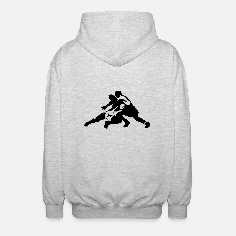 RINGEN - Unisex Kapuzenjacke - Hellgrau meliert