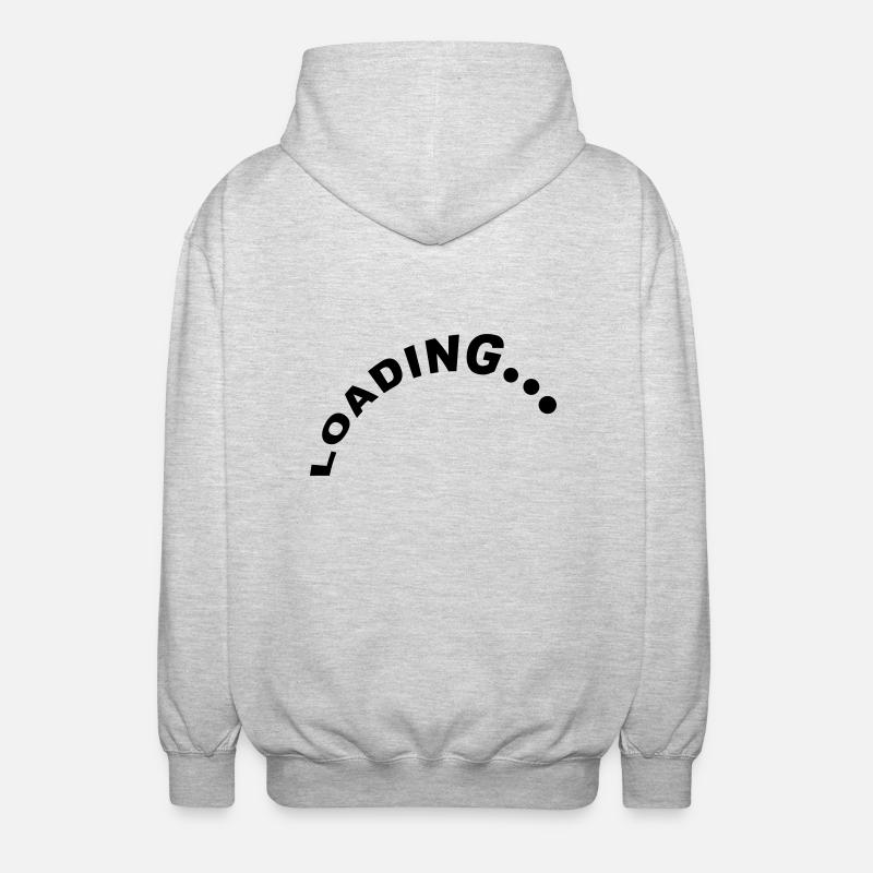 Loading Design - Unisex Kapuzenjacke - Hellgrau meliert