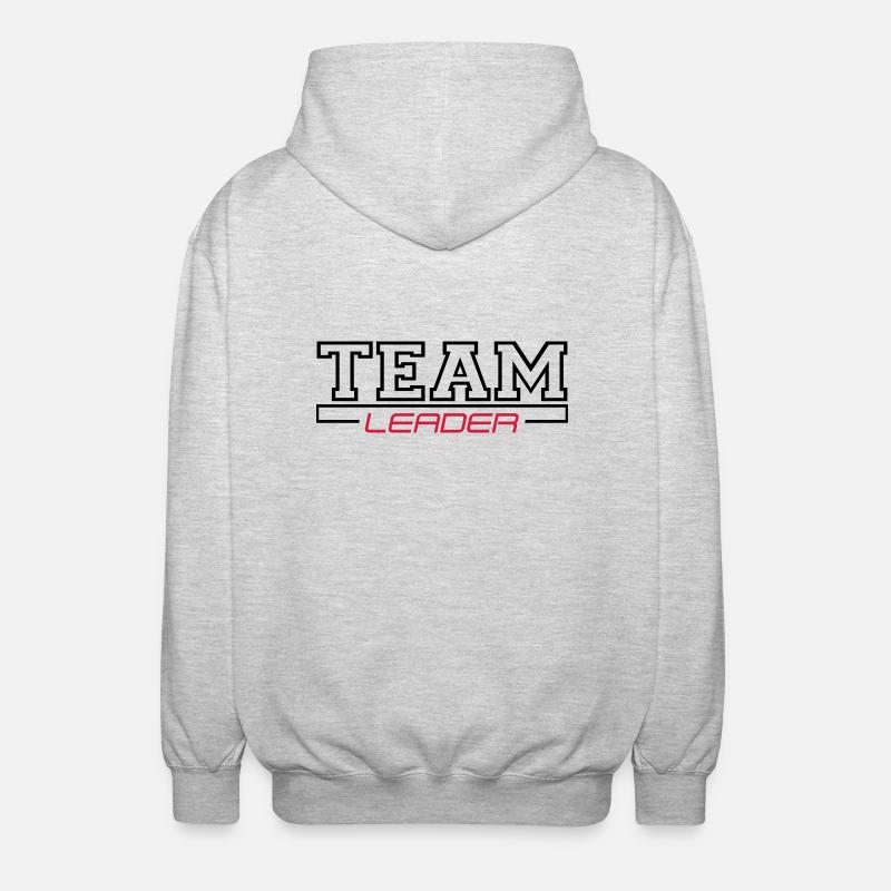 chef d'équipe - Veste à capuche unisexe - gris clair chiné