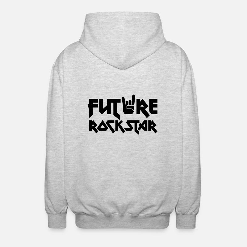 future rock star - Veste à capuche unisexe - gris clair chiné
