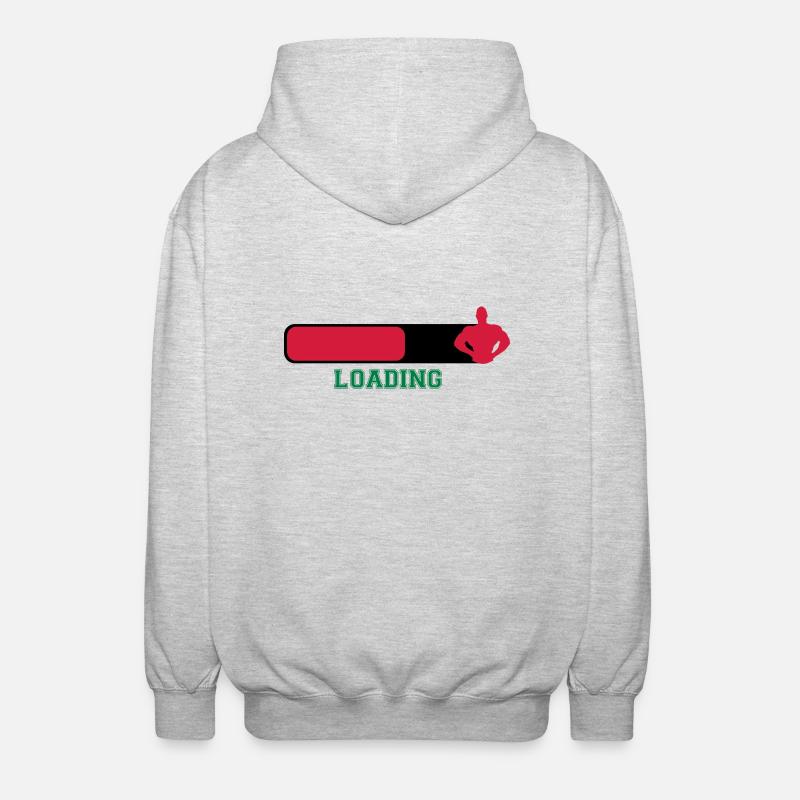 Loading - Unisex Kapuzenjacke - Hellgrau meliert