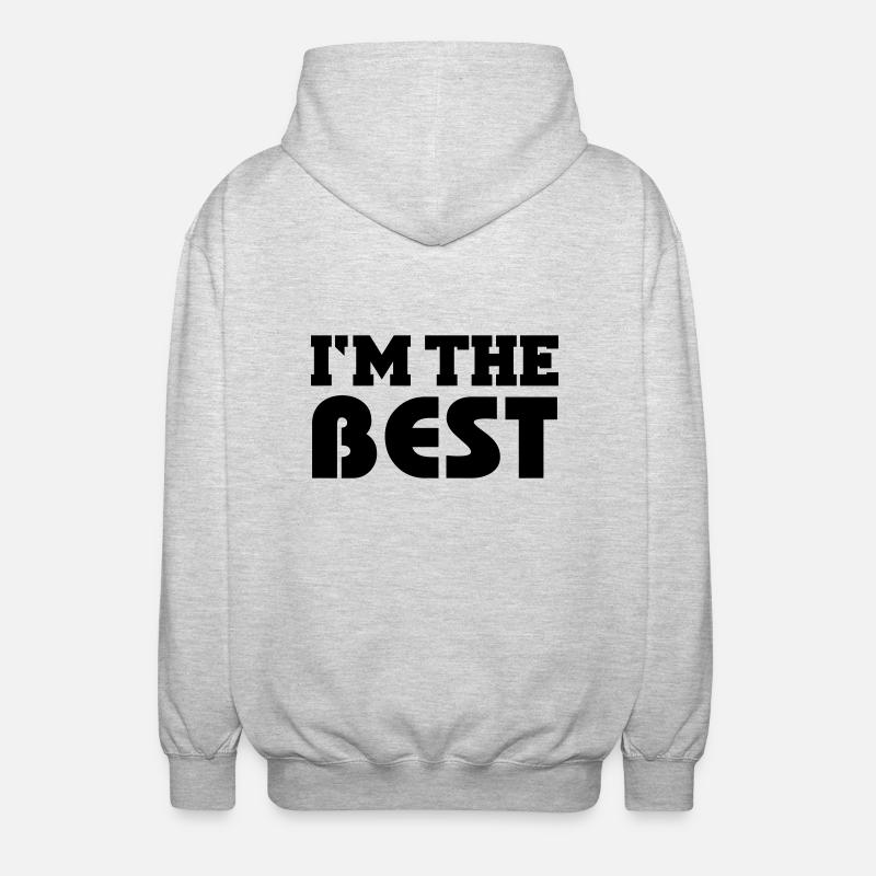 I'm the Best - Veste à capuche unisexe - gris clair chiné