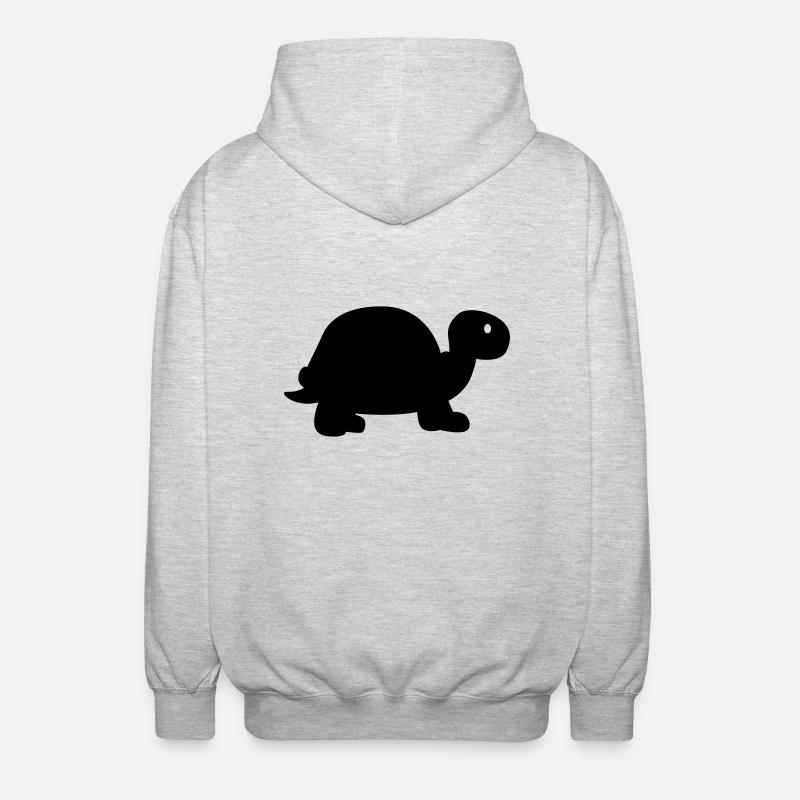 Turtle - Unisex Hooded Jacket - light heather grey