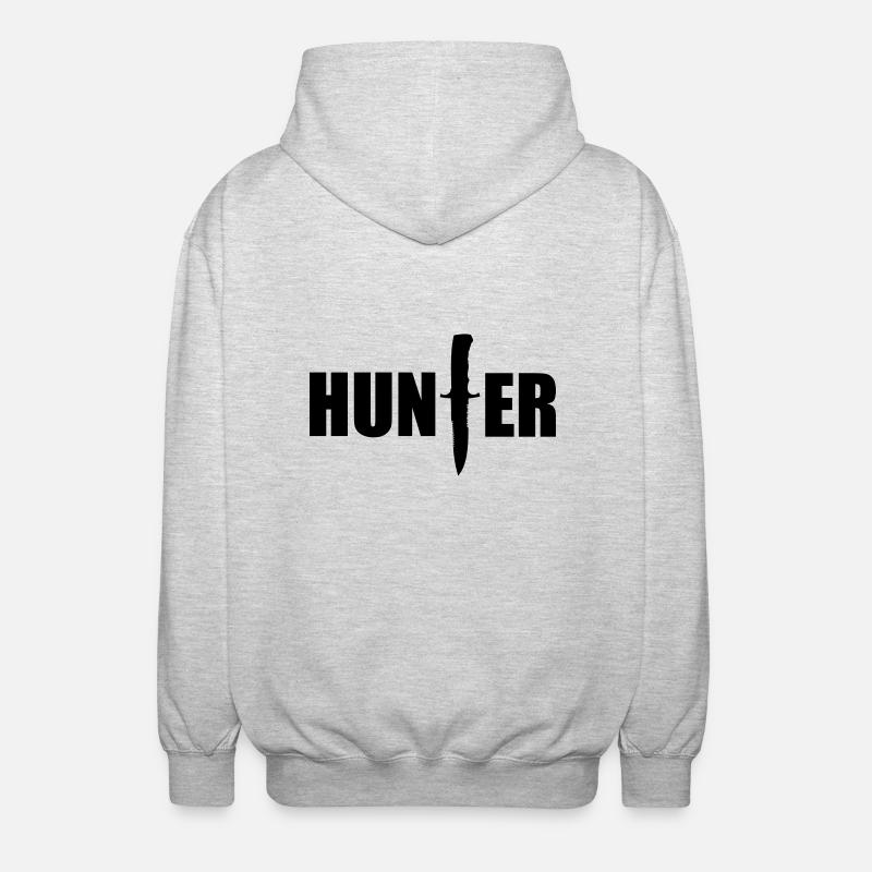 Hunter - Veste à capuche unisexe - gris clair chiné