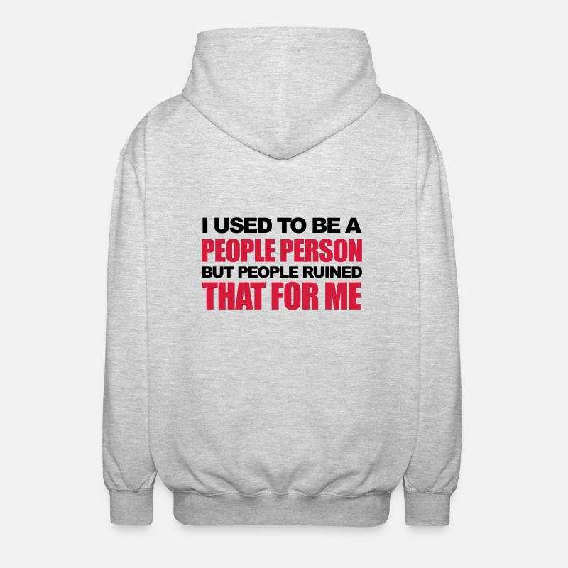 Funny - Unisex Kapuzenjacke - Hellgrau meliert