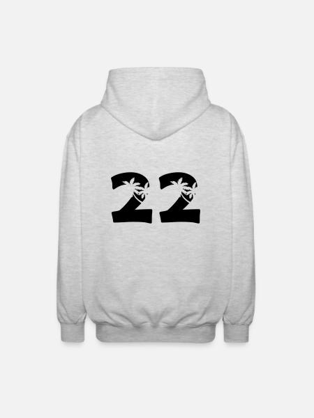 22 - Unisex Hooded Jacket - light heather grey